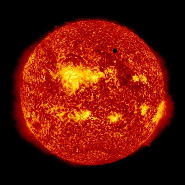 NASA image: SDO's Ultra-high Definition View of 2012 Venus Transit - 304 Angstrom