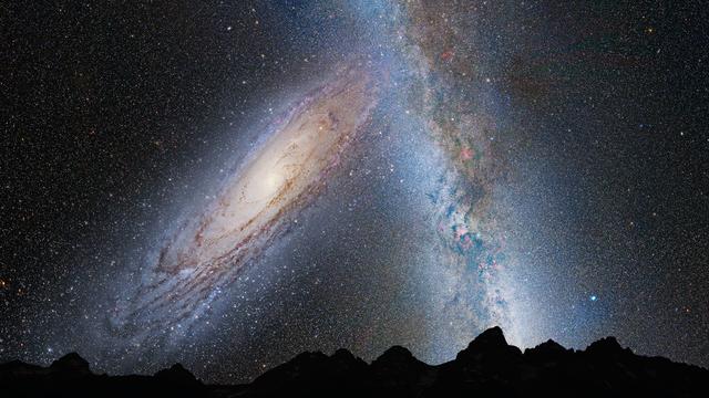 NASA image: NASA's Hubble Shows Milky Way is Destined for Head-On Collision