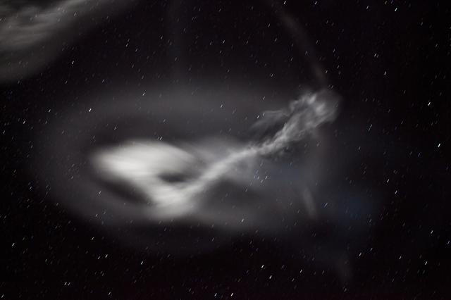 NASA image captured March 27, 2012  NASA successfully launched five suborbital sounding rockets this morning from its Wallops Flight Facility in Virginia as part of a study of the upper level jet stream. The first rocket was launched at 4:58 a.m. EDT and each subsequent rocket was launched 80 seconds apart.  Each rocket released a chemical tracer that created milky, white clouds at the edge of space. Tracking the way the clouds move can help scientists understand the movement of the winds some 65 miles up in the sky, which in turn will help create better models of the electromagnetic regions of space that can damage man-made satellites and disrupt communications systems. The launches and clouds were reported to be seen from as far south as Wilmington, N.C.; west to Charlestown, W. Va.; and north to Buffalo, N.Y.  Credit: NASA/Wallops  <b>To watch a video of the launch and to read more go to: <a href="http://www.nasa.gov/mission_pages/sunearth/missions/atrex-launches.html" rel="nofollow">www.nasa.gov/mission_pages/sunearth/missions/atrex-launch...</a> </b>  <b><a href="http://www.nasa.gov/audience/formedia/features/MP_Photo_Guidelines.html" rel="nofollow">NASA image use policy.</a></b>  <b><a href="http://www.nasa.gov/centers/goddard/home/index.html" rel="nofollow">NASA Goddard Space Flight Center</a></b> enables NASA’s mission through four scientific endeavors: Earth Science, Heliophysics, Solar System Exploration, and Astrophysics. Goddard plays a leading role in NASA’s accomplishments by contributing compelling scientific knowledge to advance the Agency’s mission.  <b>Follow us on <a href="http://twitter.com/NASA_GoddardPix" rel="nofollow">Twitter</a></b>  <b>Like us on <a href="http://www.facebook.com/pages/Greenbelt-MD/NASA-Goddard/395013845897?ref=tsd" rel="nofollow">Facebook</a></b>  <b>Find us on <a href="http://instagrid.me/nasagoddard/?vm=grid" rel="nofollow">Instagram</a></b>