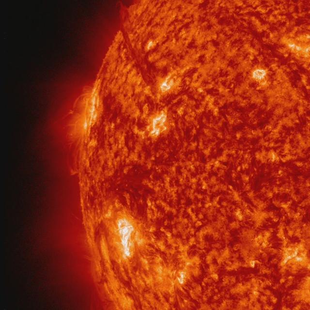 A beautiful prominence eruption shot off the east limb (left side) of the sun on Monday, April 16, 2012. Such eruptions are often associated with solar flares, and in this case an M1 class (medium-sized) flare did occur at the same time, though it was not aimed toward Earth. This event, which is still in progress, was seen by NASA’s SDO satellite.  Credit: NASA/GSFC/SDO  <b><a href="http://www.nasa.gov/audience/formedia/features/MP_Photo_Guidelines.html" rel="nofollow">NASA image use policy.</a></b>  <b><a href="http://www.nasa.gov/centers/goddard/home/index.html" rel="nofollow">NASA Goddard Space Flight Center</a></b> enables NASA’s mission through four scientific endeavors: Earth Science, Heliophysics, Solar System Exploration, and Astrophysics. Goddard plays a leading role in NASA’s accomplishments by contributing compelling scientific knowledge to advance the Agency’s mission.  <b>Follow us on <a href="http://twitter.com/NASA_GoddardPix" rel="nofollow">Twitter</a></b>  <b>Like us on <a href="http://www.facebook.com/pages/Greenbelt-MD/NASA-Goddard/395013845897?ref=tsd" rel="nofollow">Facebook</a></b>  <b>Find us on <a href="http://instagrid.me/nasagoddard/?vm=grid" rel="nofollow">Instagram</a></b> 