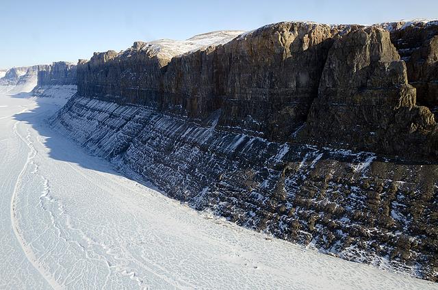 A northern Greenland glacier as seen by NASA's P-3B aircraft on May 3, 2012.    Credit: Michael Studinger/NASA  ===========  IceBridge, a six-year NASA mission, is the largest airborne survey of Earth's polar ice ever flown. It will yield an unprecedented three-dimensional view of Arctic and Antarctic ice sheets, ice shelves and sea ice. These flights will provide a yearly, multi-instrument look at the behavior of the rapidly changing features of the Greenland and Antarctic ice.  Data collected during IceBridge will help scientists bridge the gap in polar observations between NASA's Ice, Cloud and Land Elevation Satellite (ICESat) -- in orbit since 2003 -- and ICESat-2, planned for early 2016. ICESat stopped collecting science data in 2009, making IceBridge critical for ensuring a continuous series of observations.  IceBridge will use airborne instruments to map Arctic and Antarctic areas once a year. IceBridge flights are conducted in March-May over Greenland and in October-November over Antarctica. Other smaller airborne surveys around the world are also part of the IceBridge campaign.  To read more about IceBridge - Arctic 2012 go to: <a href="http://www.nasa.gov/mission_pages/icebridge/index.html" rel="nofollow">www.nasa.gov/mission_pages/icebridge/index.html</a>   <b><a href="http://www.nasa.gov/audience/formedia/features/MP_Photo_Guidelines.html" rel="nofollow">NASA image use policy.</a></b>  <b><a href="http://www.nasa.gov/centers/goddard/home/index.html" rel="nofollow">NASA Goddard Space Flight Center</a></b> enables NASA’s mission through four scientific endeavors: Earth Science, Heliophysics, Solar System Exploration, and Astrophysics. Goddard plays a leading role in NASA’s accomplishments by contributing compelling scientific knowledge to advance the Agency’s mission.  <b>Follow us on <a href="http://twitter.com/NASA_GoddardPix" rel="nofollow">Twitter</a></b>  <b>Like us on <a href="http://www.facebook.com/pages/Greenbelt-MD/NASA-Goddard/395013845897?ref=tsd" rel="nofollow">Facebook</a></b>  <b>Find us on <a href="http://instagrid.me/nasagoddard/?vm=grid" rel="nofollow">Instagram</a></b>