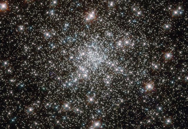 NASA image: Young Stars at Home in Ancient Cluster