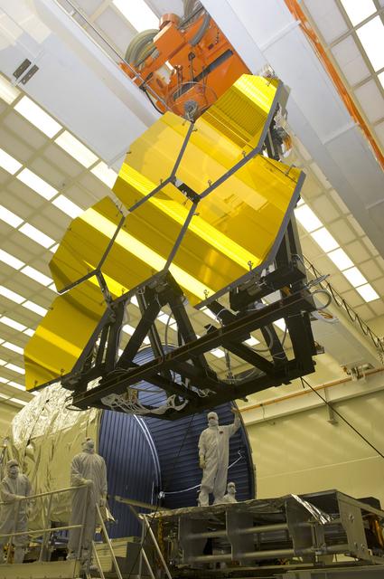 The James Webb Space Telescope mirrors have completed deep-freeze tests and are removed from the X-ray and Cryogenic test Facility at Marshall Space Flight Center.  To read more go to: <a href="http://www.nasa.gov/topics/technology/features/webb-mirror-cryo.html" rel="nofollow">www.nasa.gov/topics/technology/features/webb-mirror-cryo....</a>  Credit: Emmett Given, NASA Marshall  <b><a href="http://www.nasa.gov/audience/formedia/features/MP_Photo_Guidelines.html" rel="nofollow">NASA image use policy.</a></b>  <b><a href="http://www.nasa.gov/centers/goddard/home/index.html" rel="nofollow">NASA Goddard Space Flight Center</a></b> enables NASA’s mission through four scientific endeavors: Earth Science, Heliophysics, Solar System Exploration, and Astrophysics. Goddard plays a leading role in NASA’s accomplishments by contributing compelling scientific knowledge to advance the Agency’s mission.  <b>Follow us on <a href="http://twitter.com/NASA_GoddardPix" rel="nofollow">Twitter</a></b>  <b>Like us on <a href="http://www.facebook.com/pages/Greenbelt-MD/NASA-Goddard/395013845897?ref=tsd" rel="nofollow">Facebook</a></b>  <b>Find us on <a href="http://instagrid.me/nasagoddard/?vm=grid" rel="nofollow">Instagram</a></b>