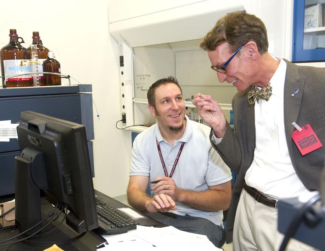 NASA image: Bill Nye visits Goddard Space Flight Center