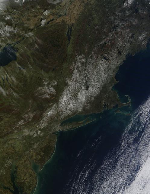 NASA image: Satellite Sees Remaining Northeast Snowfall, Connecticut Still Recovering
