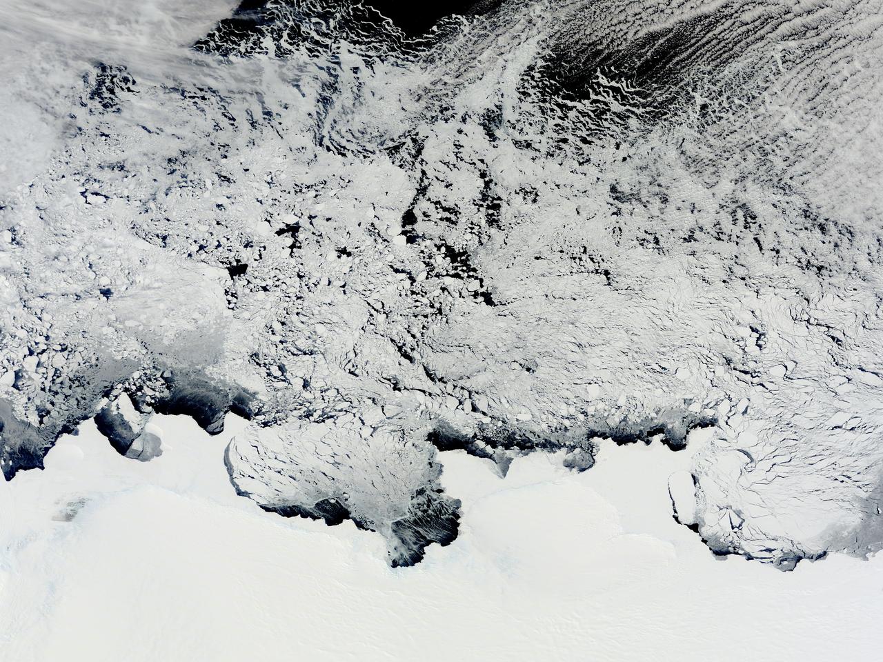 NASA image acquired November 2, 2011 The Moderate Resolution Imaging Spectroradiometer (MODIS) instrument on NASA's Terra satellite captured this image of the Knox, Budd Law Dome, and Sabrina Coasts, Antarctica on November 2, 2011 at 01:40 UTC (Nov. 1 at 9:40 p.m. EDT). Operation Ice Bridge is exploring Antarctic ice, and more information can be found at <a href="http://www.nasa.gov/icebridge" rel="nofollow">www.nasa.gov/icebridge</a>. Image Credit: NASA Goddard MODIS Rapid Response Team <b><a href="http://www.nasa.gov/audience/formedia/features/MP_Photo_Guidelines.html" rel="nofollow">NASA image use policy.</a></b> <b><a href="http://www.nasa.gov/centers/goddard/home/index.html" rel="nofollow">NASA Goddard Space Flight Center</a></b> enables NASA’s mission through four scientific endeavors: Earth Science, Heliophysics, Solar System Exploration, and Astrophysics. Goddard plays a leading role in NASA’s accomplishments by contributing compelling scientific knowledge to advance the Agency’s mission. <b>Follow us on <a href="http://twitter.com/NASA_GoddardPix" rel="nofollow">Twitter</a></b> <b>Like us on <a href="http://www.facebook.com/pages/Greenbelt-MD/NASA-Goddard/395013845897?ref=tsd" rel="nofollow">Facebook</a></b> <b>Find us on <a href="http://instagrid.me/nasagoddard/?vm=grid" rel="nofollow">Instagram</a></b>