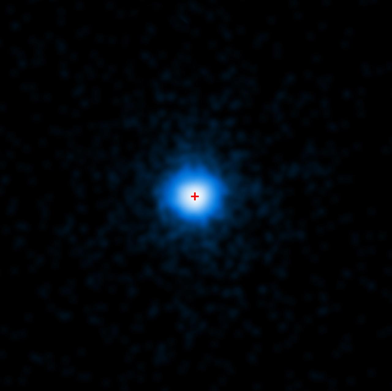 NASA image release April 6, 2011 NASA's Chandra X-ray Observatory completed this four-hour exposure of GRB 110328A on April 4. The center of the X-ray source corresponds to the very center of the host galaxy imaged by Hubble (red cross). Credit: NASA/CXC/ Warwick/A. Levan NASA's Swift, Hubble Space Telescope and Chandra X-ray Observatory have teamed up to study one of the most puzzling cosmic blasts yet observed. More than a week later, high-energy radiation continues to brighten and fade from its location. Astronomers say they have never seen anything this bright, long-lasting and variable before. Usually, gamma-ray bursts mark the destruction of a massive star, but flaring emission from these events never lasts more than a few hours. Although research is ongoing, astronomers say that the unusual blast likely arose when a star wandered too close to its galaxy's central black hole. Intense tidal forces tore the star apart, and the infalling gas continues to stream toward the hole. According to this model, the spinning black hole formed an outflowing jet along its spin axis. A powerful blast of X- and gamma rays is seen if this jet is pointed in our direction. To read more go to: <a href="http://www.nasa.gov/topics/universe/features/star-disintegration.html" rel="nofollow">www.nasa.gov/topics/universe/features/star-disintegration...</a> <b><a href="http://www.nasa.gov/centers/goddard/home/index.html" rel="nofollow">NASA Goddard Space Flight Center</a></b> enables NASA’s mission through four scientific endeavors: Earth Science, Heliophysics, Solar System Exploration, and Astrophysics. Goddard plays a leading role in NASA’s accomplishments by contributing compelling scientific knowledge to advance the Agency’s mission. <b>Follow us on <a href="http://twitter.com/NASA_GoddardPix" rel="nofollow">Twitter</a></b> <b>Join us on <a href="http://www.facebook.com/pages/Greenbelt-MD/NASA-Goddard/395013845897?ref=tsd" rel="nofollow">Facebook</a></b>