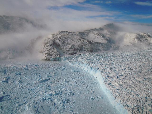 On April 11, 2011, IceBridge finally got the clear weather necessary to fly over glaciers in southeast Greenland. But with clear skies came winds of up to 70 knots, which made for a bumpy ride over the calving front of glaciers like Gyldenlove.  Operation IceBridge, now in its third year, makes annual campaigns in the Arctic and Antarctic where science flights monitor glaciers, ice sheets and sea ice.  Credit: NASA/GSFC/Michael Studinger  To learn more about Ice Bridge go to: <a href="http://www.nasa.gov/mission_pages/icebridge/news/spr11/index.html" rel="nofollow">www.nasa.gov/mission_pages/icebridge/news/spr11/index.html</a>  <b><a href="http://www.nasa.gov/centers/goddard/home/index.html" rel="nofollow">NASA Goddard Space Flight Center</a></b> enables NASA’s mission through four scientific endeavors: Earth Science, Heliophysics, Solar System Exploration, and Astrophysics. Goddard plays a leading role in NASA’s accomplishments by contributing compelling scientific knowledge to advance the Agency’s mission.  <b>Follow us on <a href="http://twitter.com/NASA_GoddardPix" rel="nofollow">Twitter</a></b>  <b>Join us on <a href="http://www.facebook.com/pages/Greenbelt-MD/NASA-Goddard/395013845897?ref=tsd" rel="nofollow">Facebook</a></b>