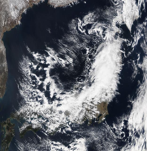 NASA image: NASA Satellite Image of Japan Captured March 11, 2011