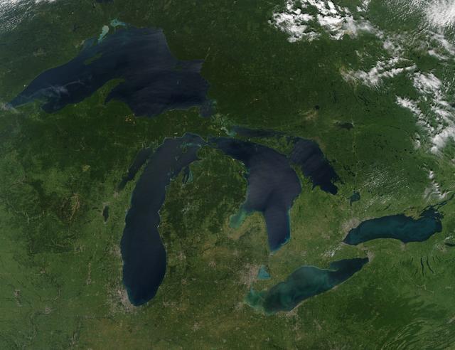 Great Lakes, No Clouds