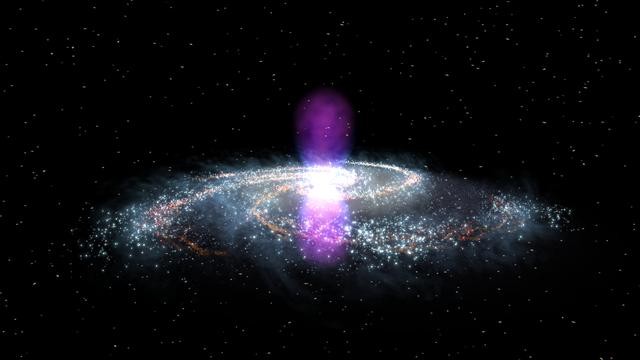 NASA image: Fermi discovers giant gamma-ray bubbles in the Milky Way