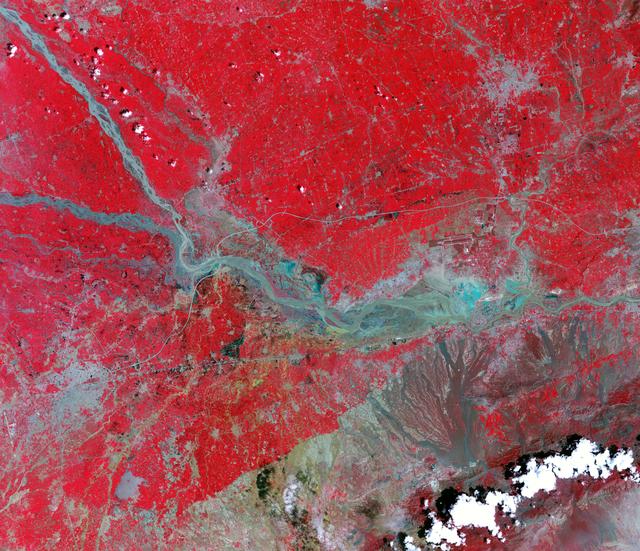 NASA image: Flooding in Pakistan August 4, 2010