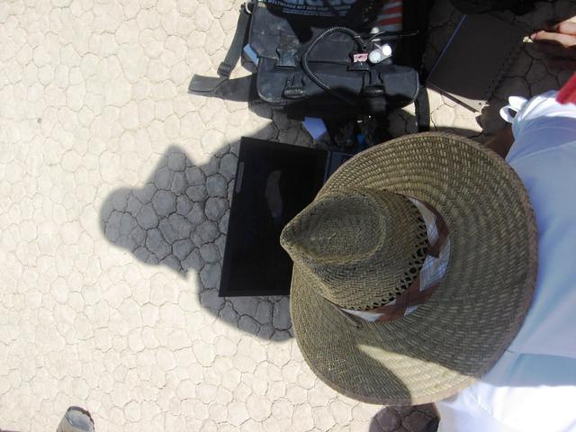 Data from the sensors were downloaded, and then the sensors were reburied. The LPSA team plans to publish a research paper that will present their data and offer their explanation for how the rocks move.  Photo credit: NASA/GSFC/Maggie McAdam  To read a feature story on the Racetrack Playa go to: <a href="http://www.nasa.gov/topics/earth/features/roving-rocks.html" rel="nofollow">www.nasa.gov/topics/earth/features/roving-rocks.html</a>  <b><a href="http://www.nasa.gov/centers/goddard/home/index.html" rel="nofollow">NASA Goddard Space Flight Center</a></b>  is home to the nation's largest organization of combined scientists, engineers and technologists that build spacecraft, instruments and new technology to study the Earth, the sun, our solar system, and the universe.  <b>Follow us on <a href="http://twitter.com/NASA_GoddardPix" rel="nofollow">Twitter</a></b>  <b>Join us on <a href="http://www.facebook.com/pages/Greenbelt-MD/NASA-Goddard/395013845897?ref=tsd" rel="nofollow">Facebook</a><b></b></b>