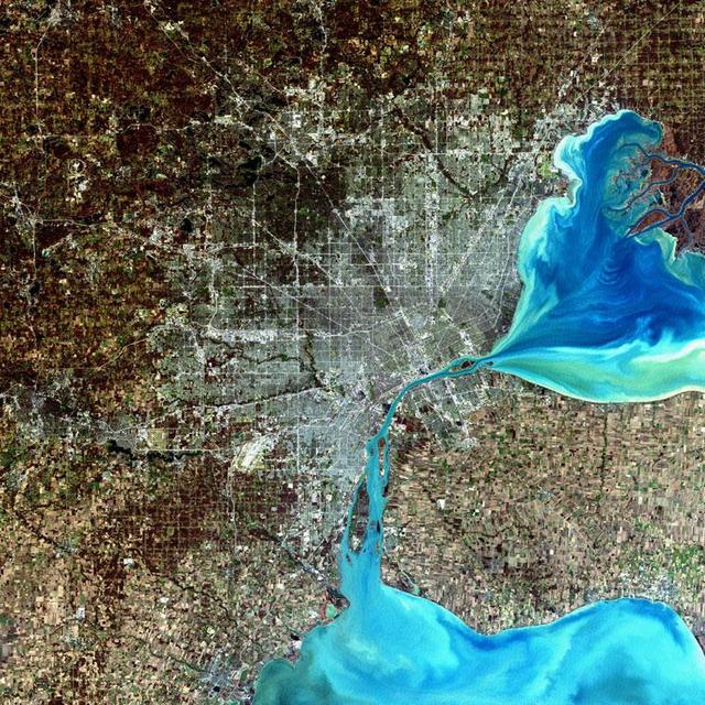 NASA image: Detroit, Michigan, USA