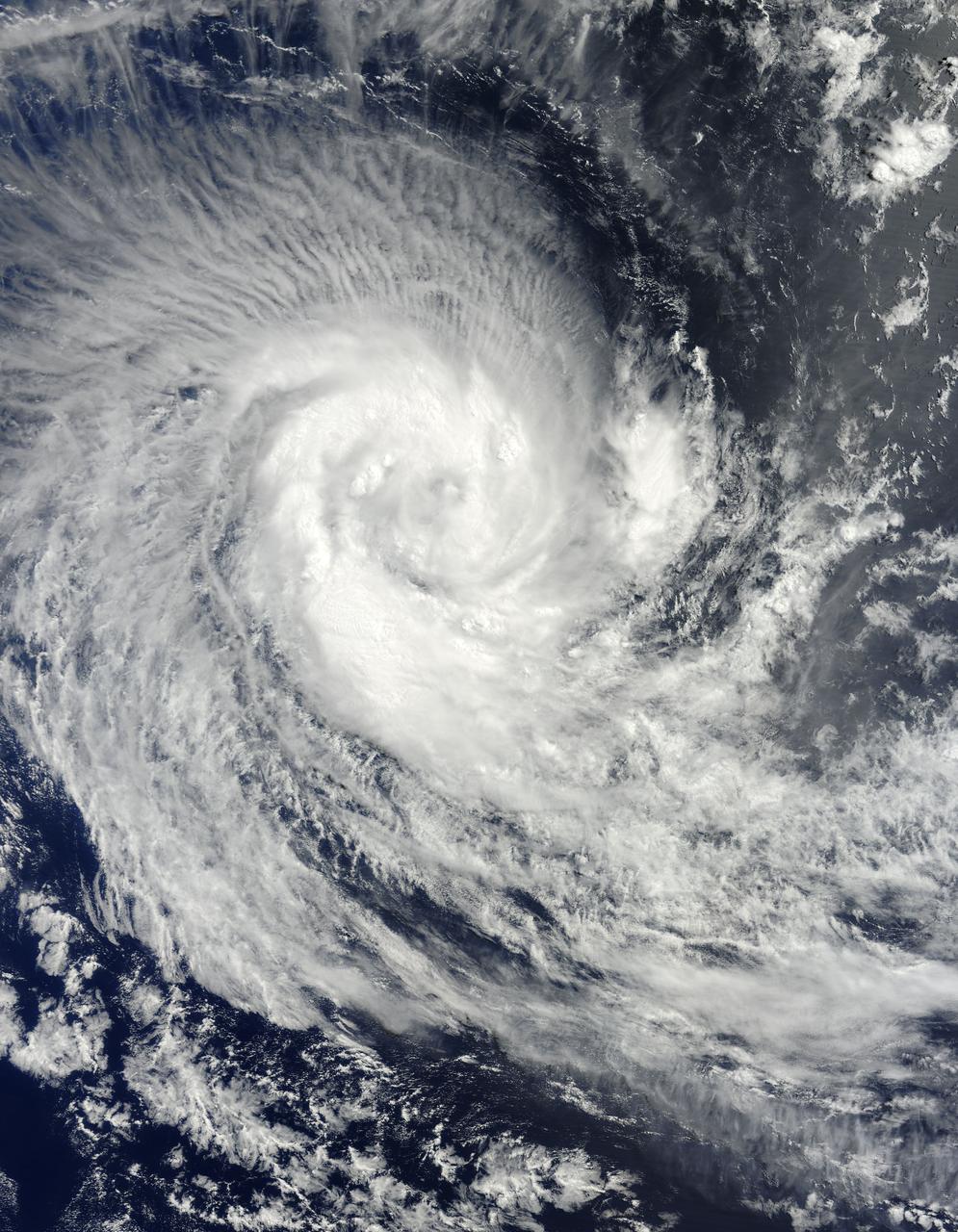 NASA image acquired March 24, 2010.  Tropical Cyclone Imani swirled over the Southern Indian Ocean on March 24, 2010. The same day, the U.S. Navy’s Joint Typhoon Warning Center (JTWC) reported that the storm had maximum sustained winds of 55 knots (100 kilometers per hour) and gusts up to 70 knots (130 kilometers per hour). The storm was located roughly 745 nautical miles (1,380 kilometers) west-southwest of Cocos Island, having traveled toward the south-southwest for several hours.  The Moderate Resolution Imaging Spectroradiometer (MODIS) on NASA’s Terra satellite captured this natural-color image of the storm on March 24, 2010. Imani spans several hundred kilometers over the Southern Indian Ocean, producing thin, radial clouds on its northern margin. The storm occurs far from any major landmass. The JTWC forecast that Imani would continue traveling toward the south-southwest until reaching mid-latitude. The storm was expected to eventually turn southward and weaken.  NASA image courtesy Jeff Schmaltz, MODIS Rapid Response Team at NASA GSFC. Caption by Michon Scott.  Instrument: Terra - MODIS  To learn more about this image go to:  <a href="http://earthobservatory.nasa.gov/NaturalHazards/view.php?id=43225" rel="nofollow">earthobservatory.nasa.gov/NaturalHazards/view.php?id=43225</a>  For more information about Goddard Space Flight Center go here:  <a href="http://www.nasa.gov/centers/goddard/home/index.html" rel="nofollow">www.nasa.gov/centers/goddard/home/index.html</a>