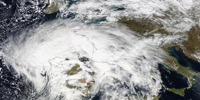 NASA image: Violent Storm Strikes Western Europe