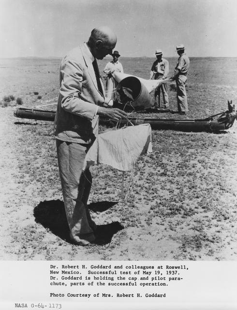 NASA image: Dr. Robert Goddard