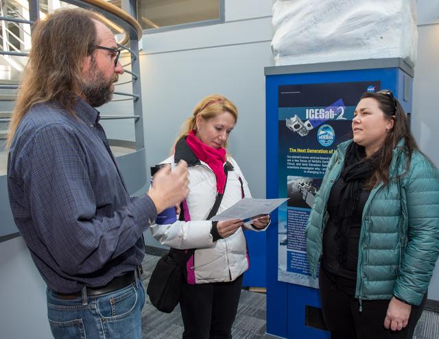 NASA image: ICESat-2 Friends and Family Day. Tours and activities in Buildin