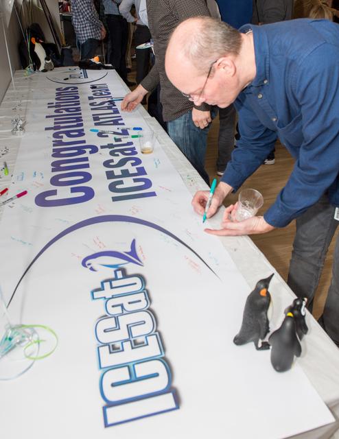 NASA image: ICESat-2 big send off event for the ATLAS laser instrument at th