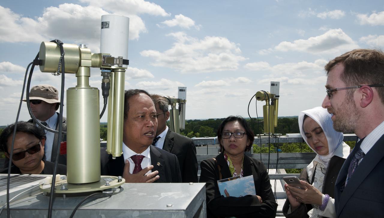 Indonesian delegation visited Goddard on May 21, 2018 they toured Hyperwall and Bldg 33 Aeronet 
