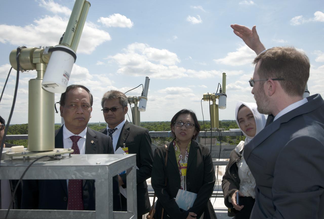 Indonesian delegation visited Goddard on May 21, 2018 they toured Hyperwall and Bldg 33 Aeronet