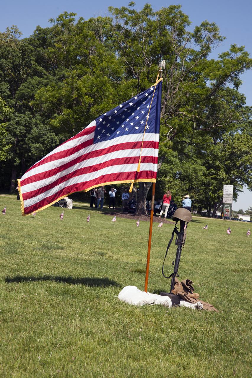 2018 Commemoration of Memorial Day at GSFC  featuring military teams, national anthem, band,proclamation from Gov Hogan, and welcome by Chris Scolese