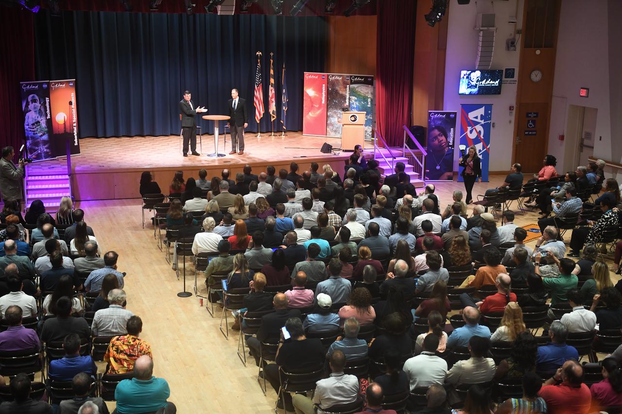 All Hands with NASA Adminsitrator Jim Bridenstine in Bldg 8 Aud on July 26, 2018 with Chris Scolese.   