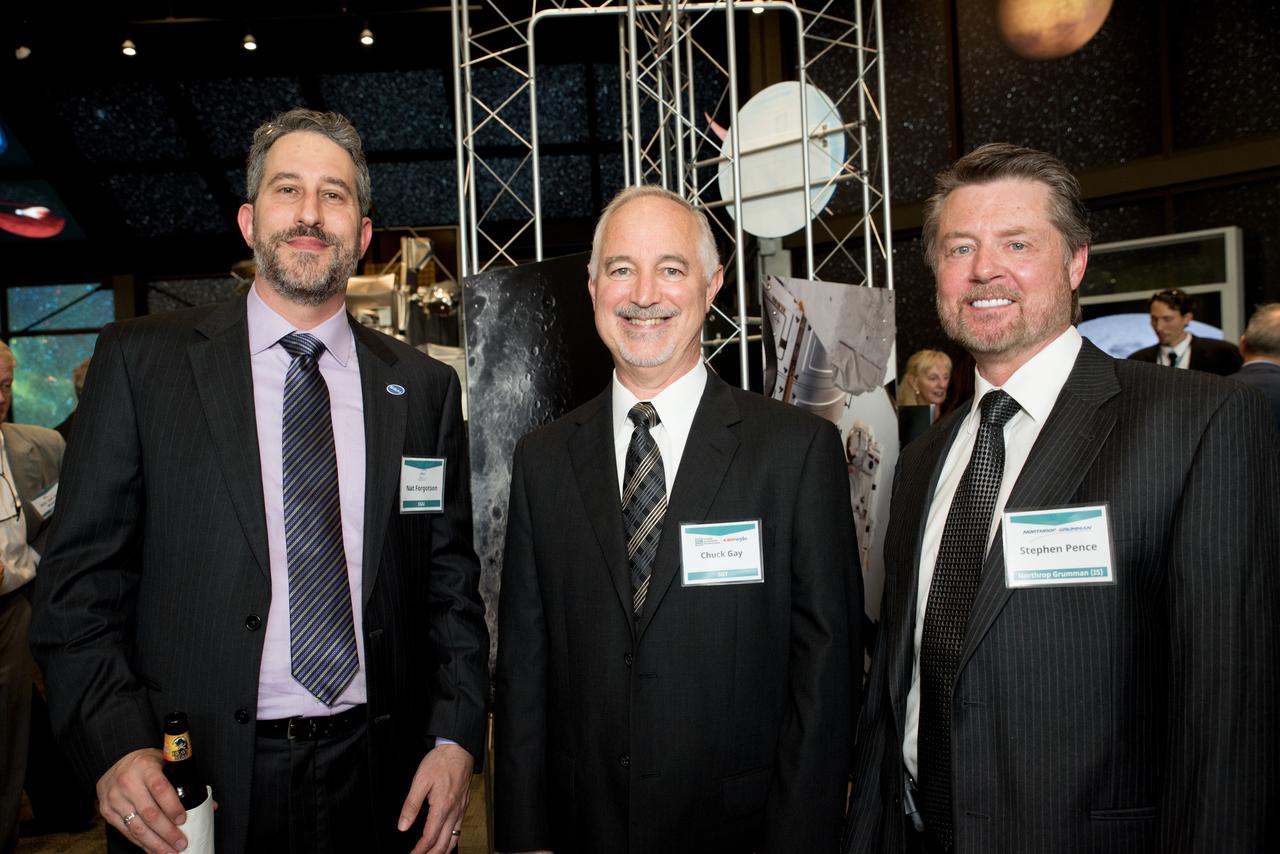 NASA Administrator Jim Bridenstine is greeted by Goddard  Space Flight Center Director Chris Scolese as he arrives for his first visit to the NASA field center in Greenbelt, Maryland. Evening Reception Hosted by Maryland Space Business Roundtable