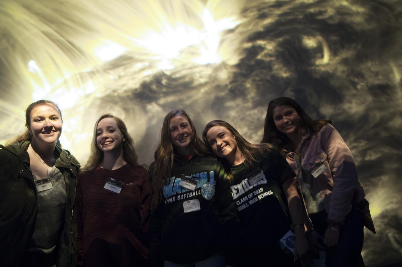 STEM Girls Night In sleepover was held at Goddard Nov 2-3, 2018 including hands-on learning, and interactive activities and networking with NASA women in STEM and other related career fields. Event was intended to reinvigorate, inspire and engage high school girls who are not fully engaged in STEM education. 