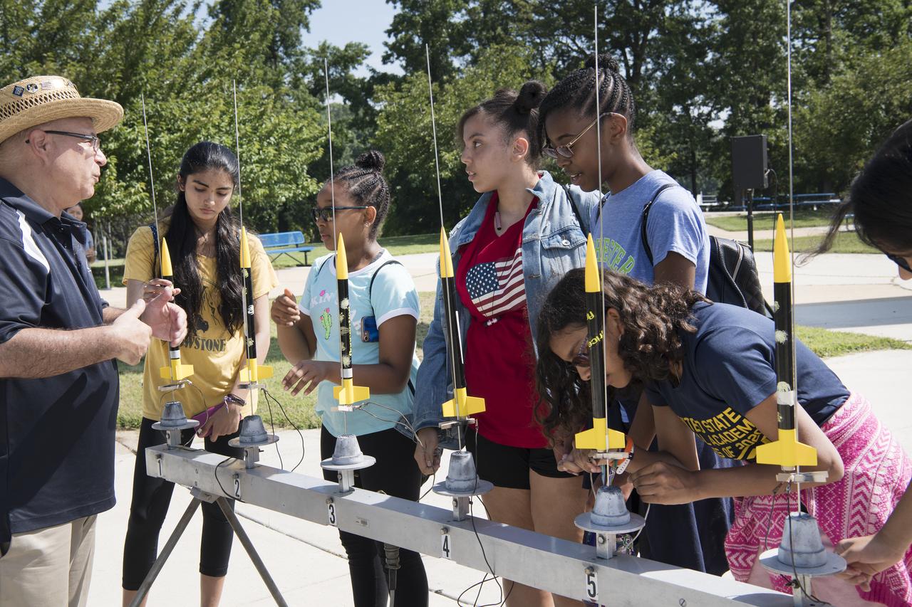STEM  2019 program including middle school girls and boys who participated in hands-on activities in Science, Technology, Engineering and Math  July 15-19, 2019  