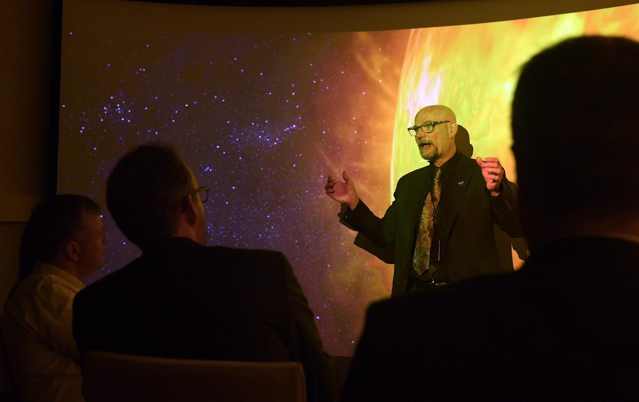 German Parliament and Space Agency Reps visited WOW Heliophysics facility - Dr. Alex Young 