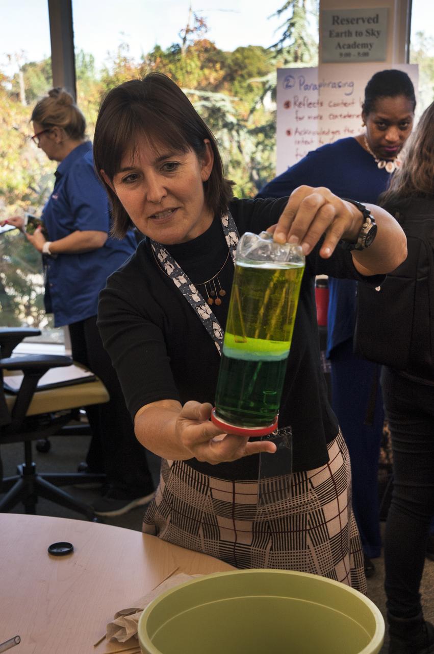 Earth to Sky Academy October 23, 2019 Locations: Building 28 Dr. Piers J. Sellers Data Visualization Theater, first floor atrium and east lawn, Building 21 GIC2 (Library) MOSI Request # 2020-896-0 10/23/2019 is the field trip day of our five-day workshop for the Earth to Sky Academy. Images will be used to show what the experience is like for reporting and marketing purposes.  Earth to Sky Academy NASA Goddard Space Flight Center â€“ Greenbelt, MD    October 21â€“25, 2019 A tuition-free course for interpreters, informal educators, and science communicators interested in creating and nurturing regional communities of practice focused on improving climate science communication. About the Earth to Sky Academy  Since 2004, the Earth to Sky interagency partnership (ETS) has been sharing NASA science with informal educators through a variety of professional development events, including a series of regional courses in climate science and communication. A hallmark of the ETS training model is purposeful, ongoing engagement with participants to encourage sharing and collaborative learning. In an effort to strengthen and grow the ETS community of practice, ETS leadership is developing a network of ETS regional communities, each led by small teams of trained ETS regional leaders. The Earth to Sky Academy (ETSA) five-day course marks the launch of this long-term effort. 