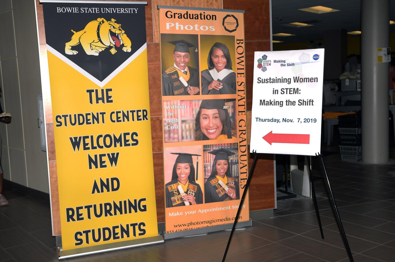 Sustaining Women in STEM Making the Shift SWIS  Nov 7, 2019 at Bowie State University. Chrystal  Johnson hosted event with panel discussion, speakers and breakout sessions 