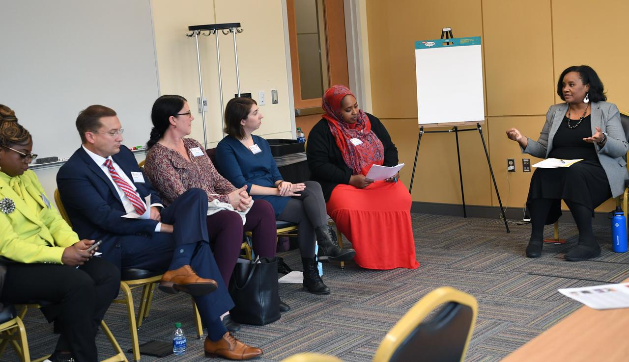 Sustaining Women in STEM Making the Shift SWIS  Chrystal Johnson hosted event at Bowie State Univ on Nov 7, 2019 with panel discussion, speakers, breakout sessions 