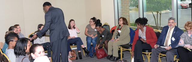 Sustaining Women in STEM Making the Shift SWIS  Nov 7, 2019 at Bowie State University. Chrystal  Johnson hosted event with panel discussion, speakers and breakout sessions  
