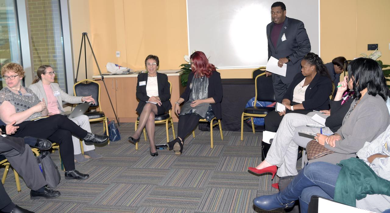 Sustaining Women in STEM Making the Shift SWIS  Nov 7, 2019 at Bowie State University. Chrystal Johnson hosted event with panel discussion, speakers and breakout sessions 