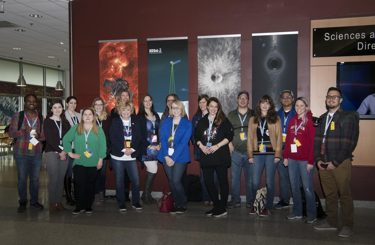 Social media followers visited GSFC Feb 10, 2020 learning role of Artemis, LRO Lunar Reconnaissance Orbiter, spoke with science experts while touring center   Sciences B34  