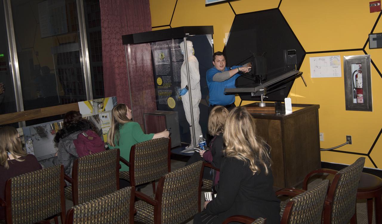 Social media followers visited GSFC Feb 10, 2020 learning role of Artemis, LRO Lunar Reconnaissance Orbiter, and spoke with science experts while touring center  Talk about JWST B29