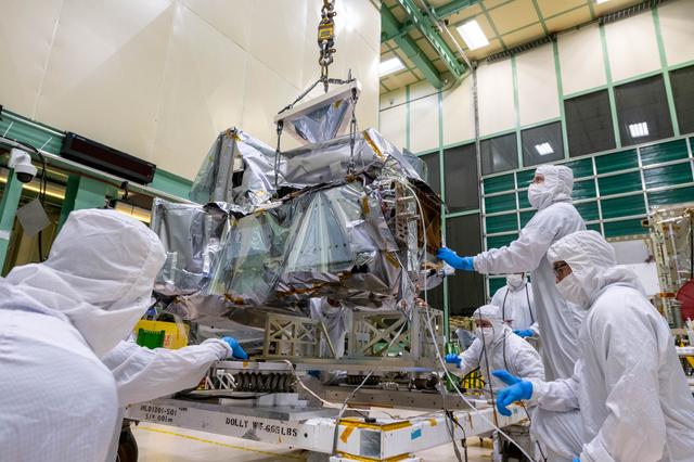 NASA image: OCI Crane Lift off the Multi-Purpose Ground Support Fixture