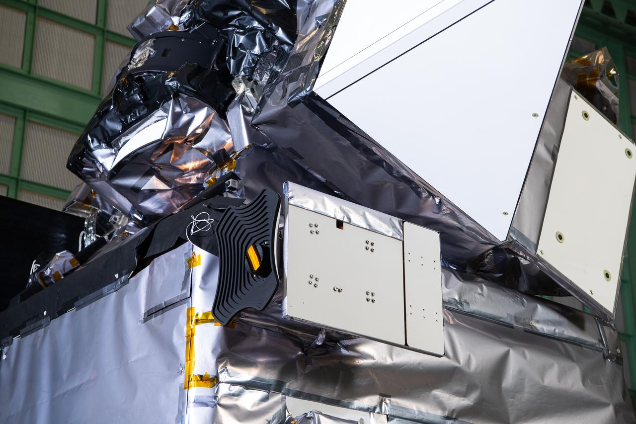 The Hyper-Angular Rainbow Polarimeter #2 (HARP2) instrument on The Plankton, Aerosol, Cloud, ocean Ecosystem (PACE) in the clean room at NASA's Goddard Space Flight Center in Greenbelt, Maryland on October 31st, 2023. HARP2 is one of three instruments on NASA's PACE observatory, it was designed and built by UMBC's Earth and Space Institute.   PACE's unprecedented spectral coverage will provide the first-ever global measurements designed to identify phytoplankton community composition. The mission will make global ocean color measurements, using the Ocean Color Instrument (OCI), to provide extended data records on ocean ecology and global biogeochemistry along with polarimetry measurements, using the Spectro-polarimeter for Planetary Exploration (SPEXone) and the Hyper Angular Research Polarimeter (HARP2) to provide extended data records on clouds and aerosols. The Earth-observing satellite mission, built at Goddard Space Flight Center in Greenbelt, MD, will continue and advance observations of global ocean color, biogeochemistry, and ecology, as well as the carbon cycle, aerosols and clouds.