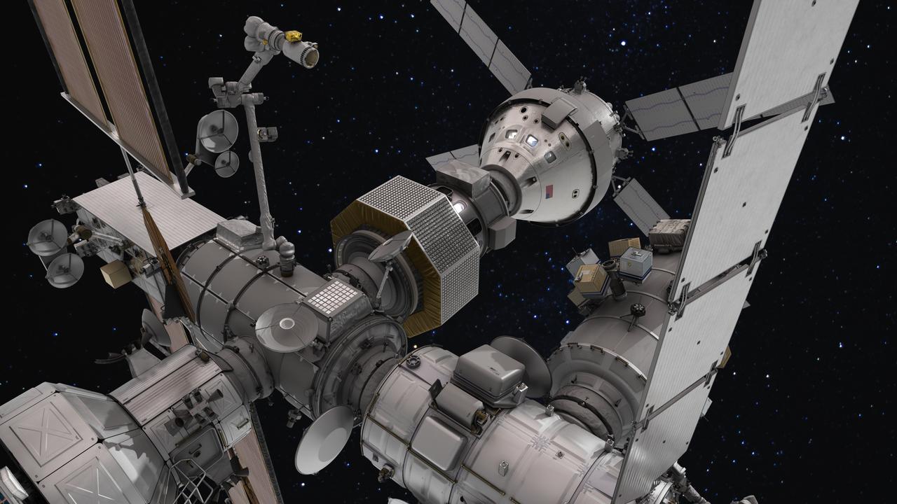 The Gateway space station will be humanity's first space station in lunar orbit as a vital component of the Artemis missions to return humans to the Moon for scientific discovery and chart a path for humans to Mars.