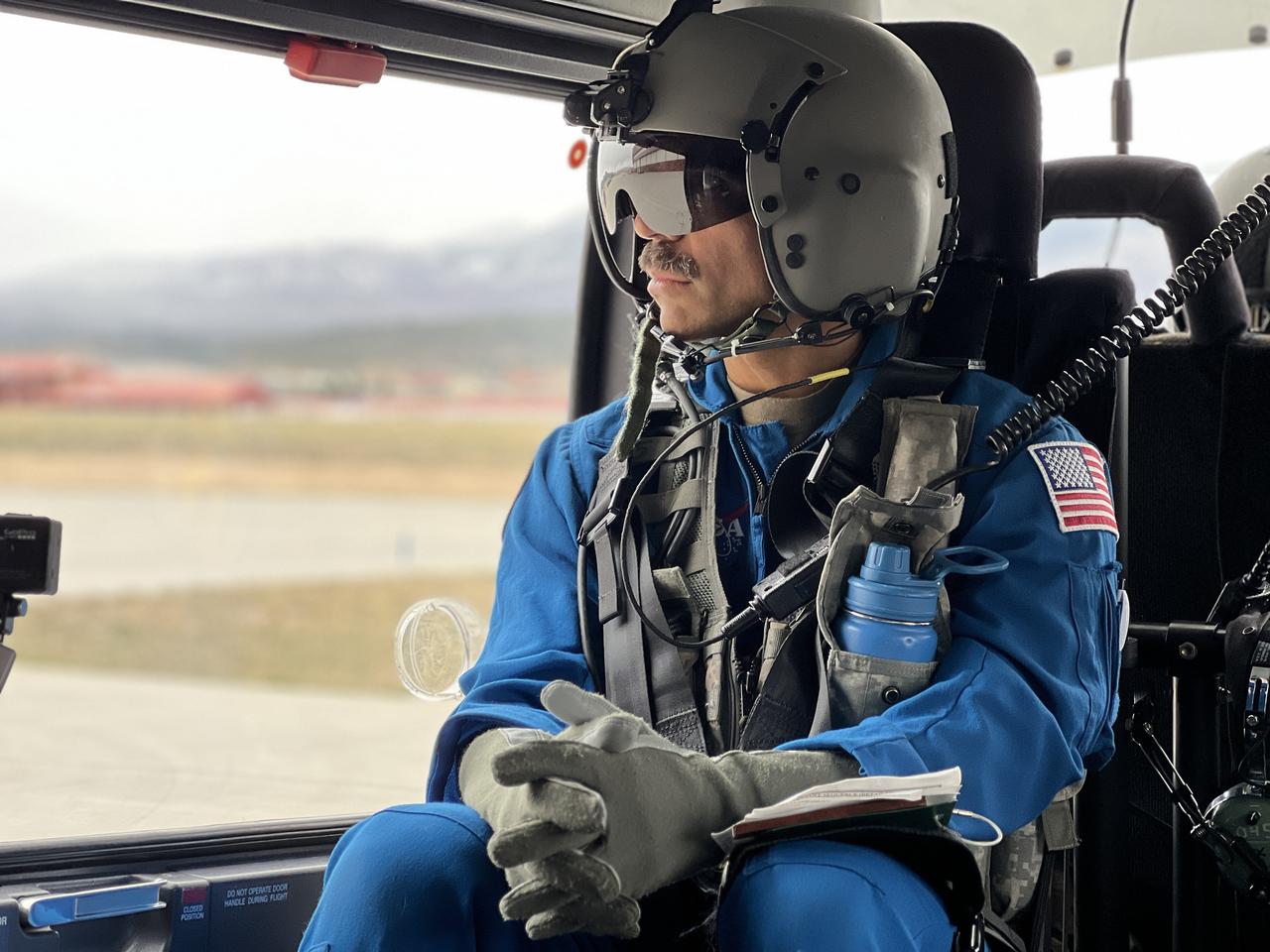 These photos and videos show NASA astronauts Bob Hines and Raja Chari practicing landing procedures in the Rocky Mounts of Colorado in April 2025. The astronauts were participating in a NASA-specific course at the HAATS (High-Altitude Army National Guard Aviation Training Site) in Gypsum, Colorado. NASA and the Colorado Army National Guard are using military helicopters to develop a foundational lunar lander simulated flight training course to help astronauts practice flight and landing procedures for the Moon. For more information, contact NASA Marshall’s Office of Communications at 256-544-0034.