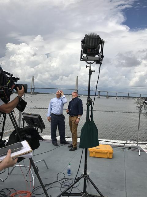 NASA image: NASA Acting Chief Technologist Douglas Terrier is Interviewed by NBC's Tom Costello