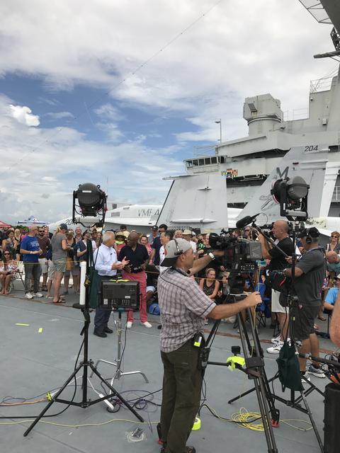 NASA image: NASA Acting Chief Technologist Douglas Terrier Interviewed by Al Roker