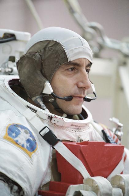 NASA image: ESA Astronaut Philippe Perrin preparing for an NBL dive.