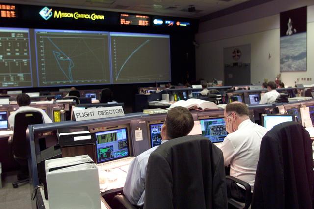 NASA image: Coverage of STS-104 Launch Coverage of Flight Controllers in MCC.