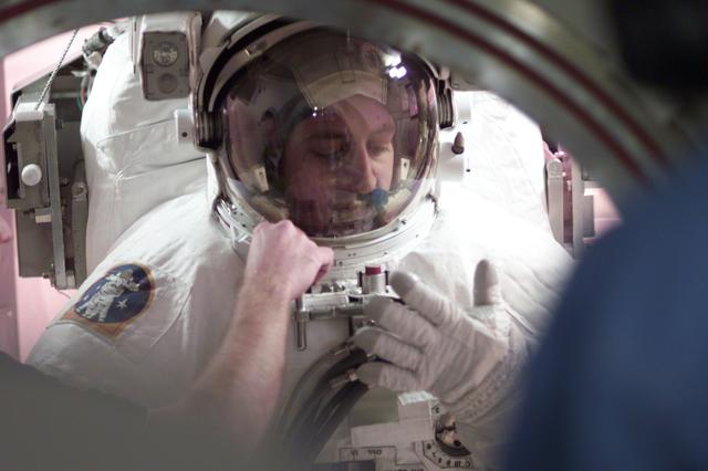 NASA image: Astronaut Michael J. Massimino in ETA