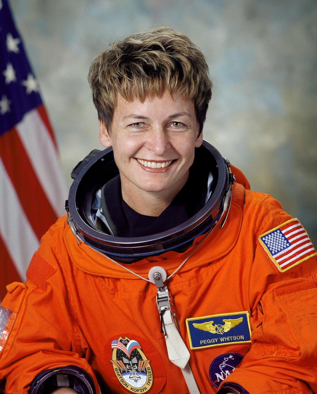 JOHNSON SPACE CENTER, HOUSTON, TX -- (JSC2001-03044) --Official Portrait of astronaut Peggy A. Whitson, Expedition Five flight engineer.
