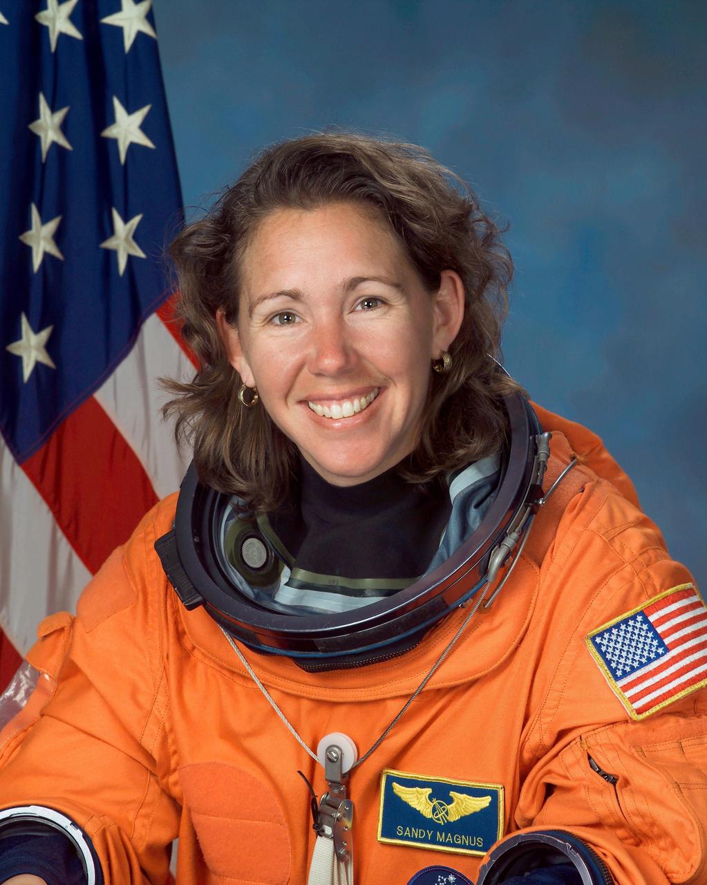 JOHNSON SPACE CENTER, HOUSTON, TEXAS -- (JSC-2002-E16084) Astronaut Sandra H. Magnus, mission specialist/ISS flight engineer, on the STS-126 mission.