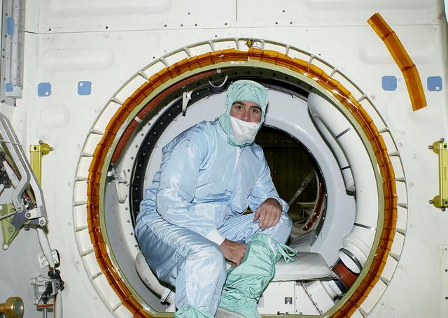 NASA image: NASCAR drivers pose in Endeavour